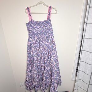 Shabby Chic Pink and Purple Floral Dress